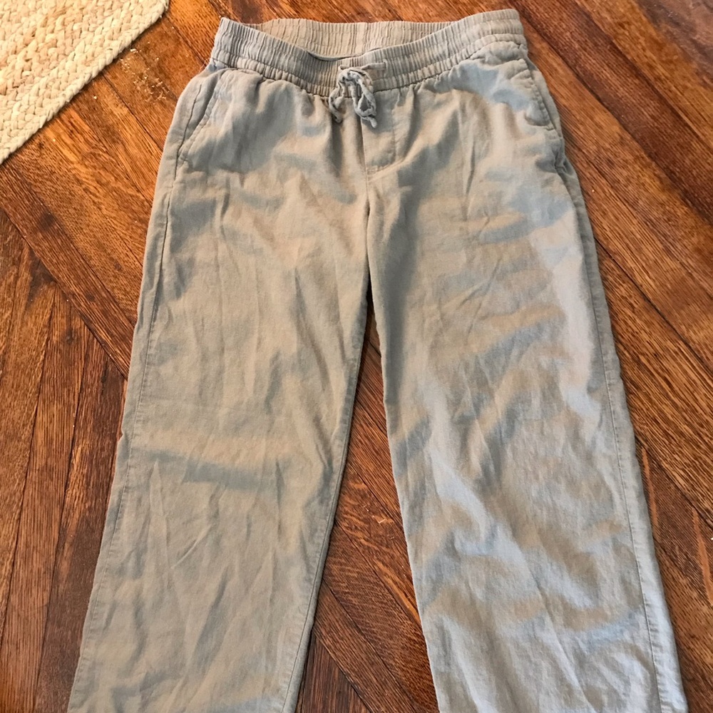 Grayish brown linen pants